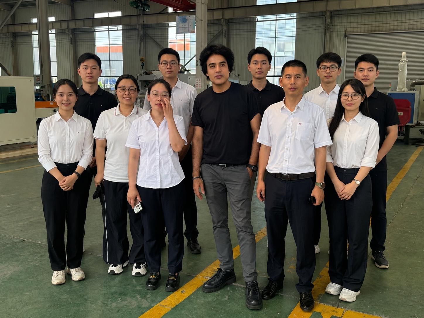 EFCL China branch team inside a warehouse